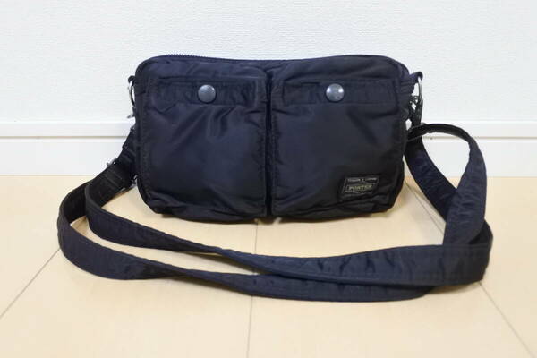 ☆美品☆PORTER ポーター タンカー 2way ショルダーバッグ 黒 ab☆