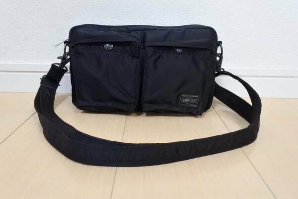 ☆美品☆PORTER ポーター タンカー 2way ショルダーバッグ 黒 ah☆