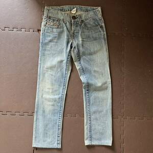 [ beautiful goods * leather Logo!] True Religion Denim 30