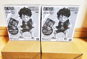 ワンピースカード　レカフィグ LECAFIG ルフィ　週刊少年ジャンプ　 応募者全員サービス　フィギュアのみ2体セット