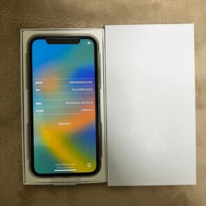 iPhone X SIMフリー シルバー 256GB au 美品