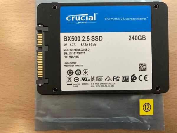 SSD 240GB Crucial BX500 ⑫