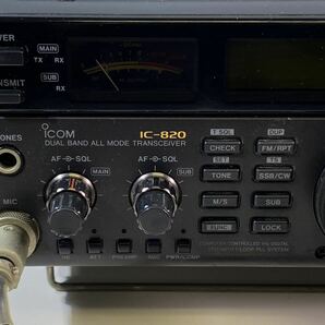 ★動作未確認 ICOM アイコム IC-820 アマチュア無線機 無線機 トランシーバー オールモード 中古品 現状品 管理TO294の画像3