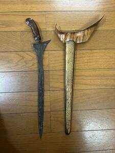 クリス　インドネシア　短剣　ダマスカス　マレー　keris