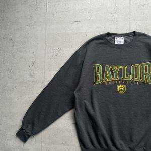 champion チャンピオン カレッジロゴ BAYLOR クルーネック スウェット トレーナー チャコールグレー L