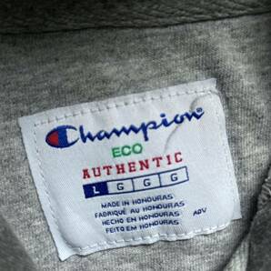 champion チャンピオン ヘビーオンス ワンポイントロゴ フルジップアップ パーカー チャコールグレー Lの画像4