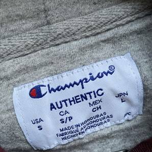 champion チャンピオン ヘビーオンス ワンポイントロゴ フルジップアップ パーカー ボルドー S の画像4