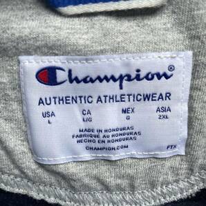 champion チャンピオン プリント ワンポイントロゴ クルーネック スウェット トレーナー ネイビー Lの画像4