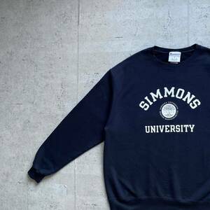 champion チャンピオン カレッジロゴ SIMMONS クルーネック スウェット トレーナー ネイビー XL