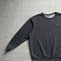 champion チャンピオン ワンポイントロゴ クルーネック スウェット トレーナー チャコールグレー L_画像1