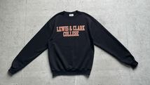 champion チャンピオン カレッジロゴ LEWIS& CLARK クルーネック スウェット トレーナー ブラック S_画像2