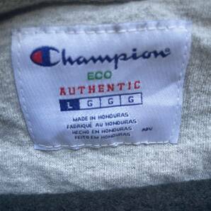 champion チャンピオン プリント クルーネック スウェット トレーナー ブラック Lの画像4