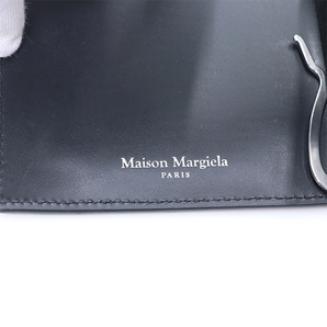 メゾンマルジェラ Maison Margiela ブラック レザー 二つ折り財布 マネークリップ コインケース メンズ 【xx】【中古】4000014801201233の画像7