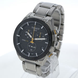 ティソ TISSOT PRS516 T-SPORT T100417A クオーツ ブラック 3針式 メンズ 腕時計【xx】【中古】4000020801600607の画像2