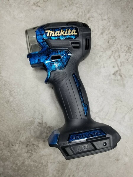 マキタ TD173D ハウジング　ラップ塗装　makita 18V インパクトレンチ　腰袋　職人　ニックス ハイコーキ 充電式 電動工具