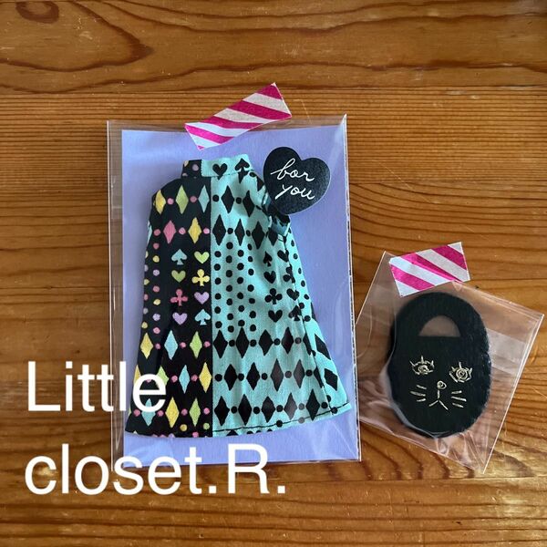 【Little closet.R.】handmade 22㎝ドールサイズ 日替わりミニワンピ