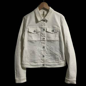 unused CLOSED Italy made stretch Denim Tracker jacket white XS lady's G Jean / Mali te franc sowa Jill bo-LEVIS