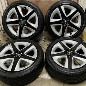 中古美品 PRIUS 純正 プリウス純正 ＺＶＷ５０ 17インチ 215/45/R17 PCD100 4本の画像1