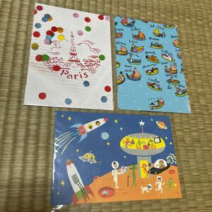 ポストカードセット　絵葉書　絵はがき　エッフェル塔　パリ　宇宙　ロケット　船　海外