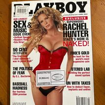 428 PLAYBOY　海外版　2004/4　スーパーモデルレイチェル・ハンター　セクシー写真　広告　ファッション_画像1