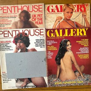 470 海外雑誌 PENTHOUSE GALLERY  4冊 1970年代 ファッション ビンテージ セクシー写真 の画像1