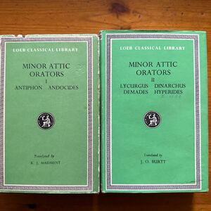 497　 The Loeb classical library　ロエブ叢書　MINOR ATTIC ORATORS 全２巻揃　ギリシャ神話　海外古典