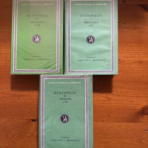 4102　The Loeb classical library　ロエブ叢書　クセノポン　XENOPHON 3冊　HELLENICA BOOKSⅠ-VII　vol.Ⅰ/Ⅱ　アナバシスvol.Ⅲ　哲学