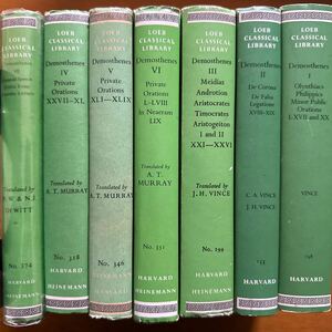 4103　The Loeb classical library　ロエブ叢書　デモステネス 演説集他　7巻揃　哲学思想　60サイズ着払