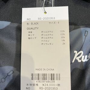 【50%OFF】メンズ ゴルフウエアー ラッセルノ RS-2020353 半袖シャツ ブラック サイズ4（M）(78)定価24,000円の画像3