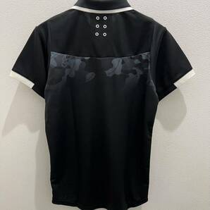 【50%OFF】メンズ ゴルフウエアー ラッセルノ RS-2020353 半袖シャツ ブラック サイズ4（M）(78)定価24,000円の画像2