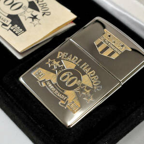 【ZIPPO】 PEARL HARBOR 60th オイルライター ケース付 未使用 0302117-25の画像2