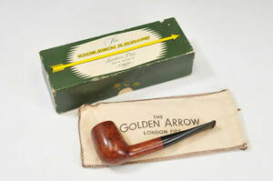 たばこパイプ　GOLDEN　ARROW　LONDON　PIPE　紙箱　COMOYS　中古品※現状渡し　0304068-1