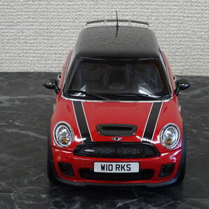 【ミニカー】 京商 1/18 MINI COOPER S JOHN COOPER WORKS TUNING (レッド) 開封の画像5