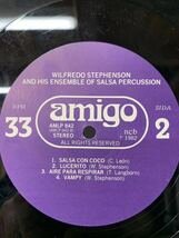 WILFREDO STEPHENSON An Ensemble of Salsa Percussion AMLP 842(AMLP 842-A) 北欧ジャズ_画像5