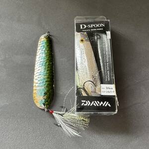 Dスプーン 3/4 新品 2個 セット D-SPOON DAIWA スティーズ スプーン ディー ディ スプーン ダイワ バス釣り 引退 OZ シルバー