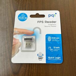 604p1027☆ pqi PQI USB指紋認証キー USBドングル Windows Hello機能対応 360°指紋センサー搭載 国内サポート DUFPSL2 シルバー