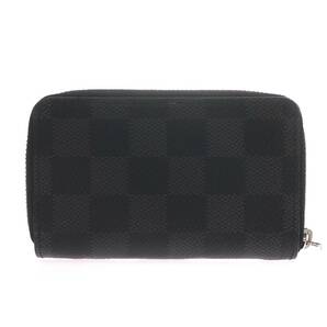 1円スタート 美品 LOUIS VUITTON ルイヴィトン ジッピーコインパース N63076 MI3186 ダミエグラフィット コインケース 小銭入れ メンズの画像2