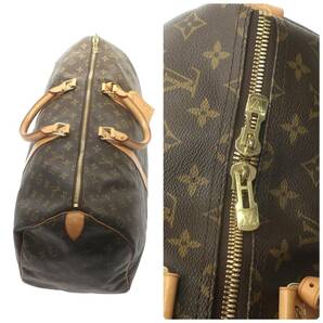 1円スタート 美品 LOUIS VUITTON ルイヴィトン キーポル50 M41426 FL1010 モノグラム ボストンバッグ トラベルバッグ 旅行かばん ブラウンの画像6