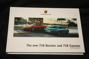 *2017 year of model Porsche 718 thickness . main catalog ( Cayman /S, Boxster /S) Japanese edition Porsche Japan issue Cayman & Boxster