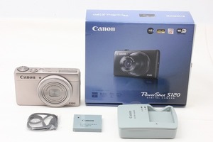 ◆超極上美品◆キヤノン Canon PowerShot S120 シルバー ストラップ 元箱◇43485