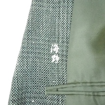 色味と自然素材の麻がマッチしたお品！日本製 ビンテージ シングルジャケット BALMORAL社製オーダーメイド 麻混 春夏 ’80~’90 HKE604_画像10