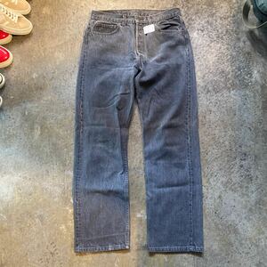  Vintage Vintage Levi's Levi 501 90s 90 period usa made black Denim pants ji- bread jeans 