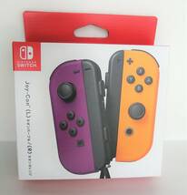 Nintendo Switch Joy－Con(L) ネオンパープル/（R）ネオンオレンジ ジョイコン 新品未開封_画像1