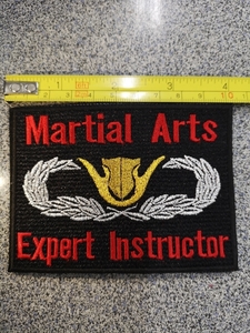 自衛隊　格闘　上級格闘指導官ワッペン　Martial Arts instructor　10cm×8cm