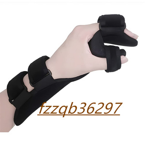 リストコックアップブレース、調節可能なストラップ、サポート減圧、快適で通気性、骨折、捻挫、外傷性指または親指の怪我の固定用