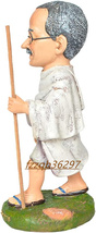 キャラクター人形モデル、世界の有名人の像モハンダスカラムチャンドガンジー像樹脂工芸人形の装飾品ギフト_画像3