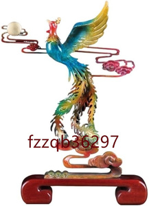 鳳凰の置物 不死鳥朱雀 火の鳥 鳳凰 四霊 霊鳥 風水 銅製 鳳凰 鳥の王 飾り物 風水グッズ