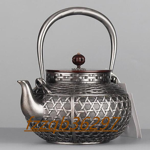 鉄器 砂鉄製 鉄瓶 大容量鉄壺 コーティングなし 手作り純鉄 やかんを沸かす お茶の道具 の画像1