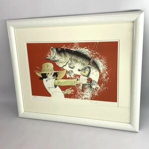 釣りキチ三平 版画 三平バスフィッシング/他モール併売《フィギュア・山城店》◆O3922