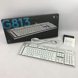 ロジクール G813 RGBメカニカル ゲーミング キーボード タクタイル G813-TCWH（ホワイト）